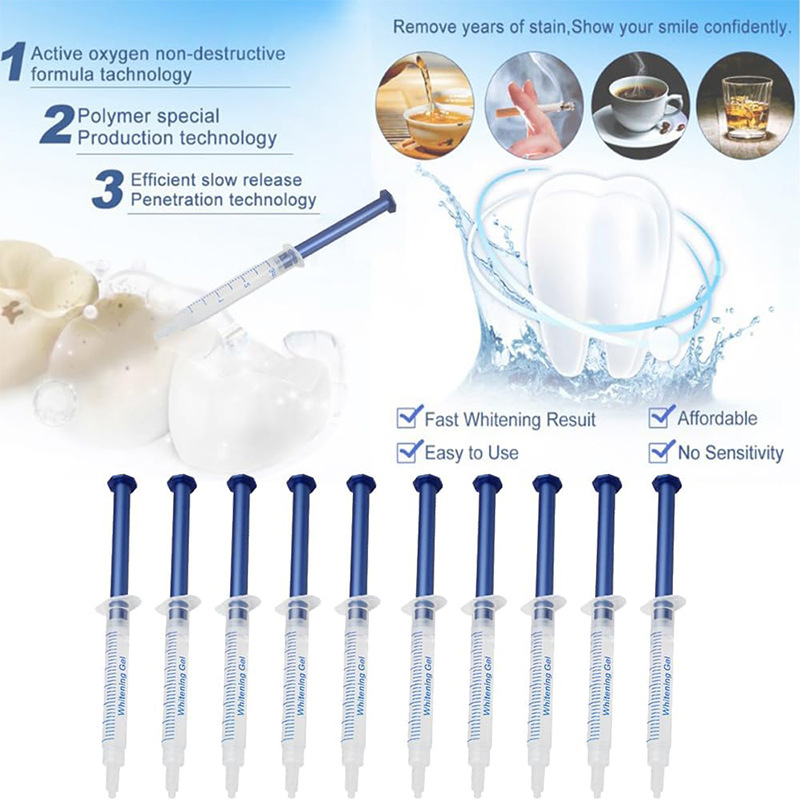 Cross-border dental needle tube without gel 3ml blue tooth whitening needle tube