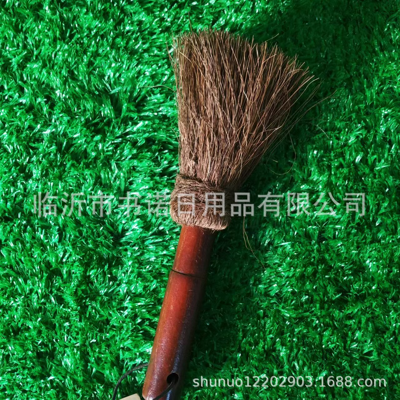 6289 Wooden Handle Brown Silk Brush Kitchen Oil-free Long Handle Pot Brush Housework Dishwashing Brush Sink Chopping Board Cleaning Brush