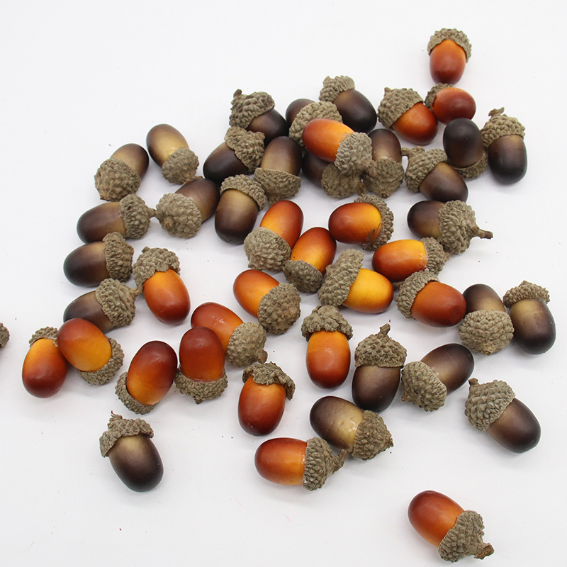 Simulated Acorn Dry Goods Acorn Groceries Christmas Decorations Photo Props Foam Simulated Small Acorns
