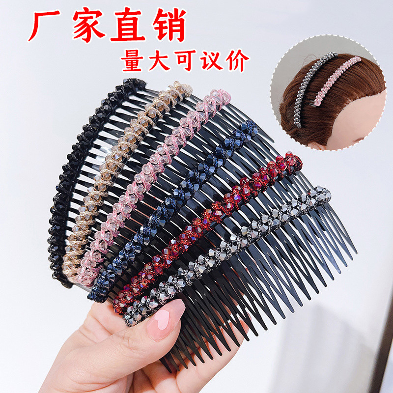 Кристическая расческа для челки, перевернутая расческа, заколка, корейские аксессуары для волос, взрослый зажим для волос, организатор для сломанных волос, оптовая продажа