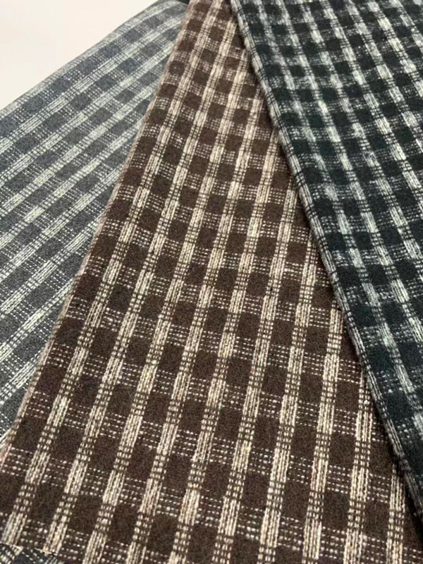 Готовая поставка щетинистой мелкой клетчатой ткани одежда/обувь и головные уборы/ткань для багажа по красивой цене