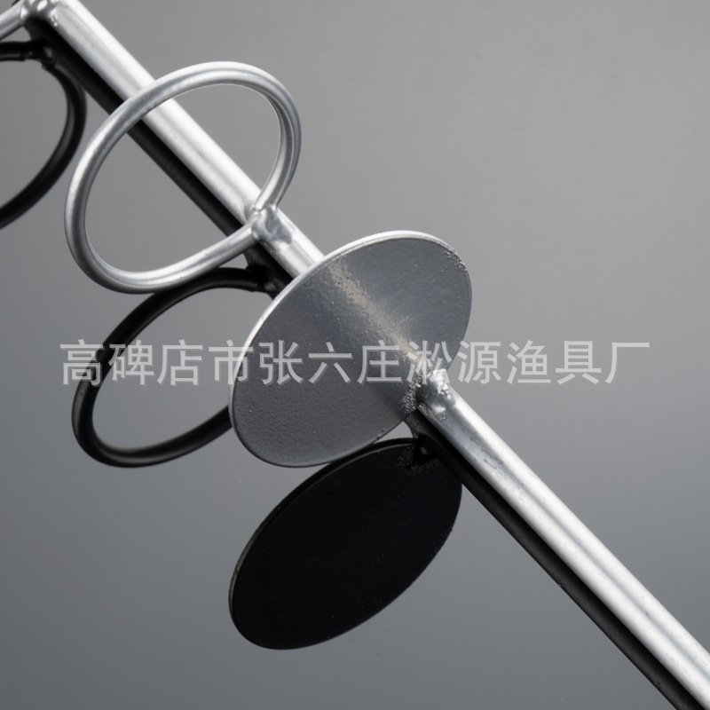 Double-Circle Sea Rod ground insertion bracket metal sea Rod throwing Rod long-cast rock fishing bracket simple ground insertion fishing rod turret rack