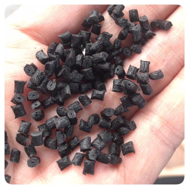 Оптовая продажа черных усиленных пластиковых частиц Pa66, переработанные частицы