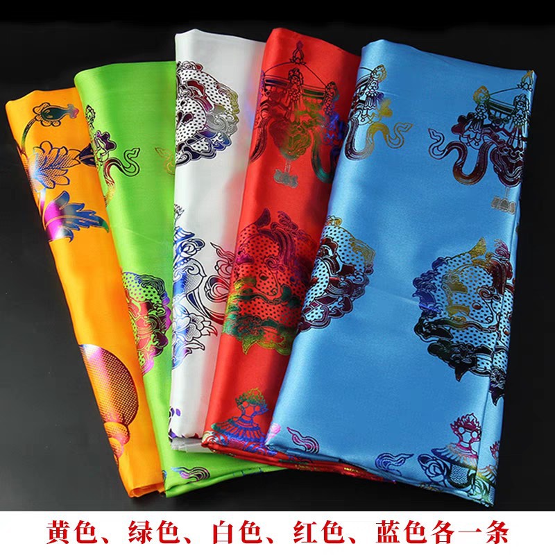 Ювелирные изделия Тибета, пятицветные восемь благословений, хада, бронзирование, хада, этикетки для приема на сцене, 245 см * 48 см