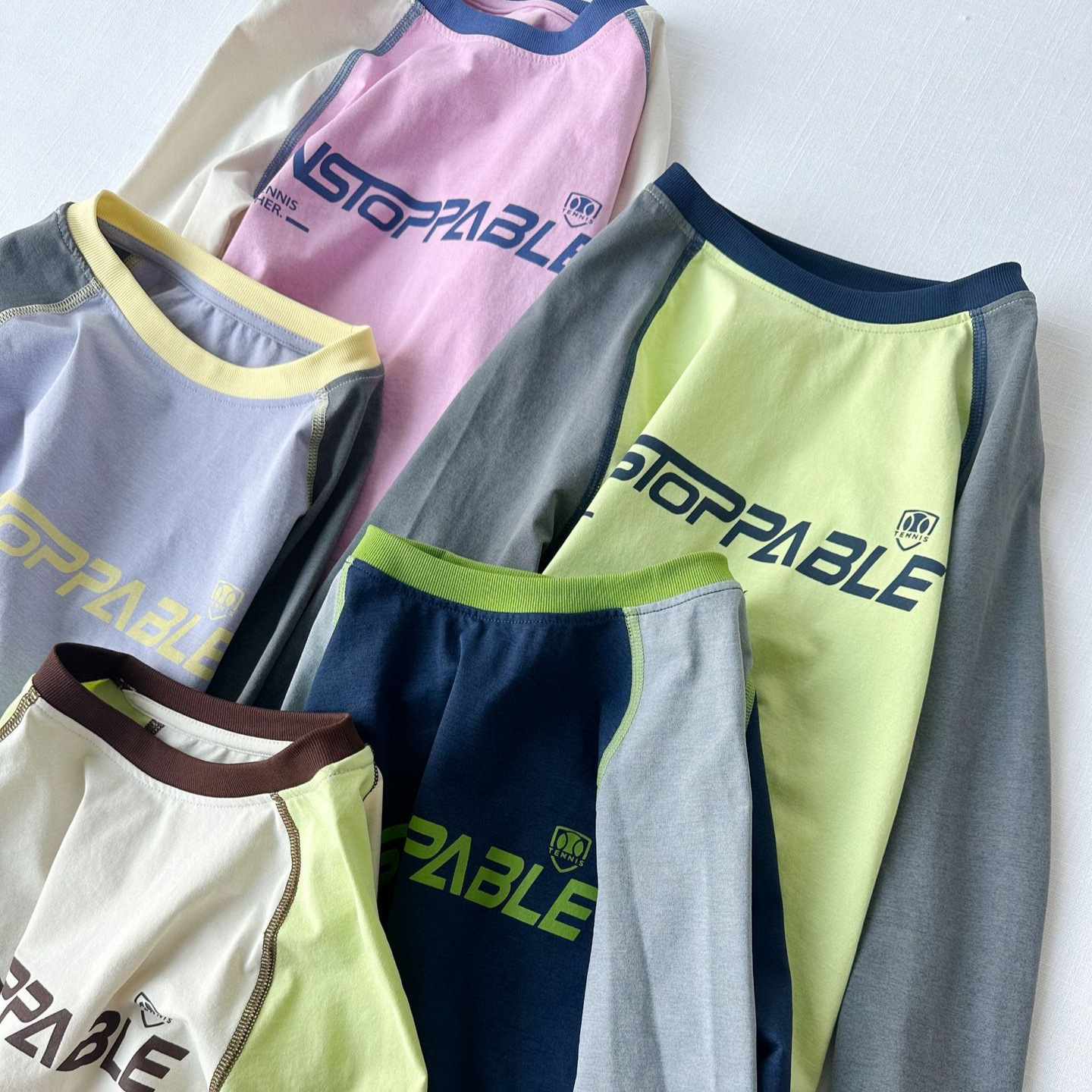 Детская футболка R25C53, впитывающая влагу, быстросохнущая, длинный рукав