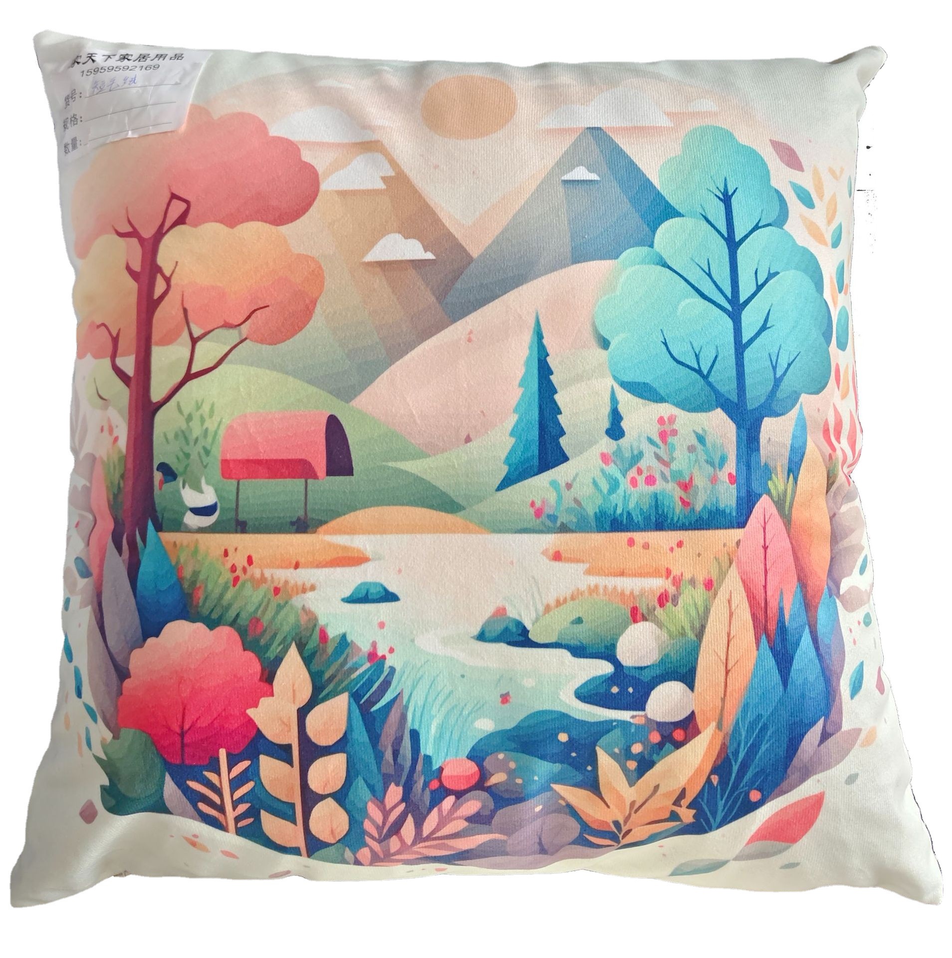 Wow Customized Pillow Amazon Cross-Border Popular New Year Sofa Pillow Ins Style Car Plush Pillow Pillow Case