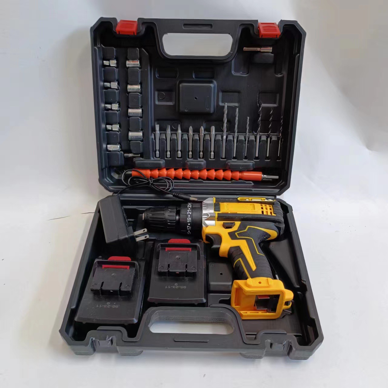 DW 21V литиевая батарея перезаряжаемая дрель, трехфункциональная ударная дрель, двухскоростная ручная дрель, многофункциональный бытовой электрический шуруповерт