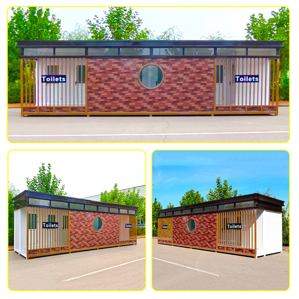 Outdoor Finished Toilet and Shower Integrated Room Ecological Environmentally Friendly Mobile Bathroom Sanitation Scenic Area Mobile Toilet Squatting Toilet