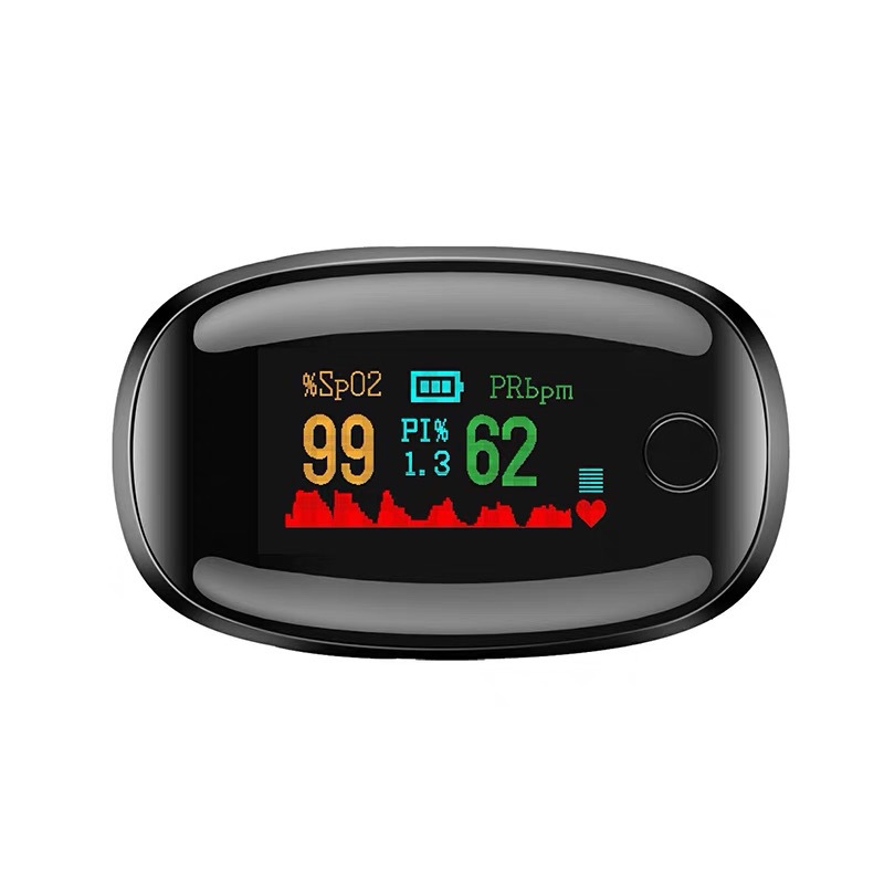 LK87 five-color cross-border finger clip pulse oxygen saturation monitoring sleep monitoring heart rate gem oximeter in stock