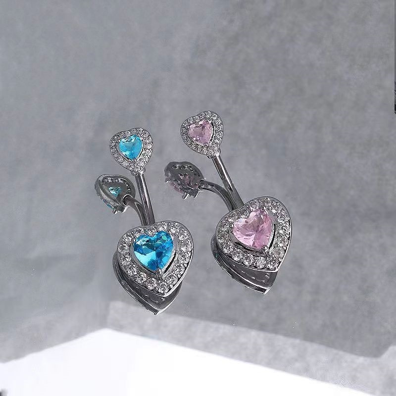 Пупочный ноготь из титана, стильная пупочная бижутерия для девушек, пупочный зажим в виде персика, бриллиантовое кольцо для пупка оптом