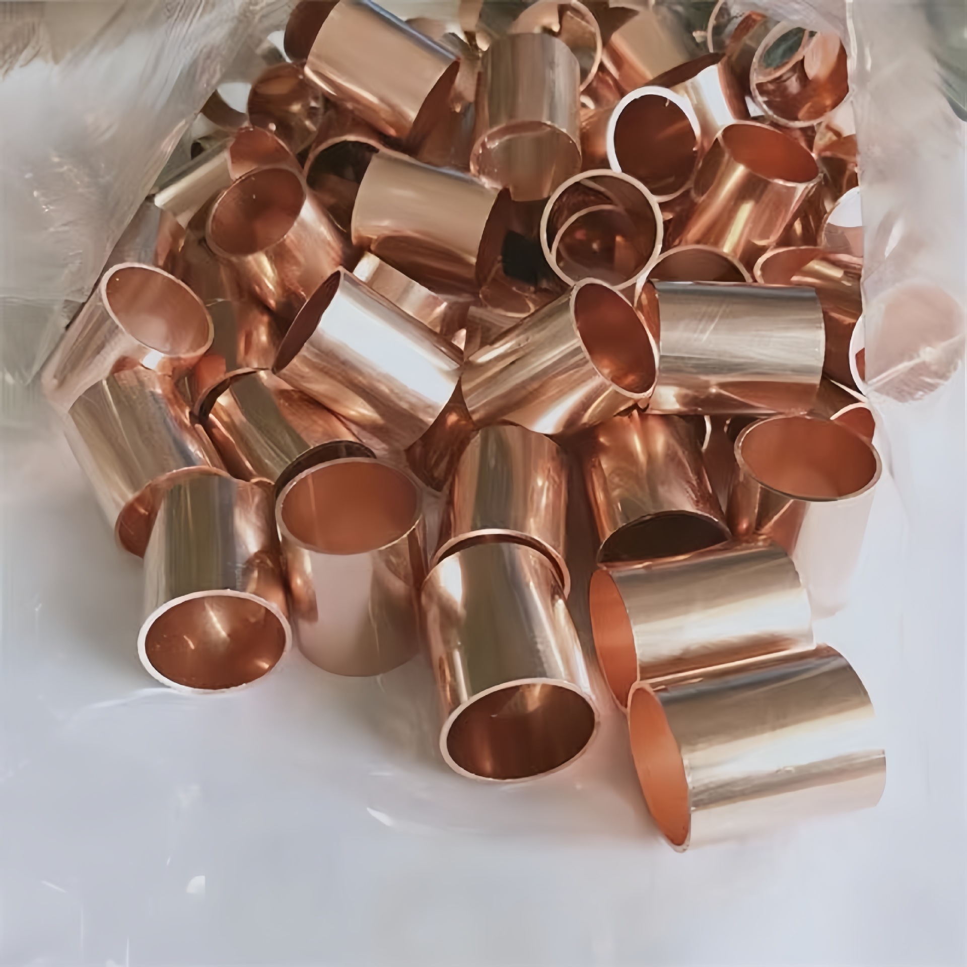T2 Copper Capillary Tube, Thin-Walled Hollow Copper Tube, Copper Hoop, Copper Sleeve, Precision Cutting, Bending and Punching