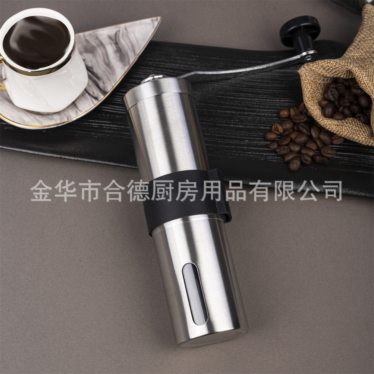 Source factory in stock small hand cranked ceramic bean grinder stainless steel coffee grinder manual coffee bean grinder