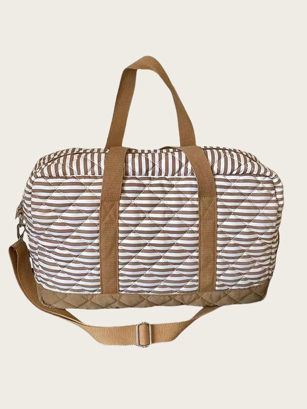 South Korea Mummy Bag Baby Bottle Diaper Storage Bag Baby Bag Instant Handheld Large Capacity Quilted Shoulder Bag