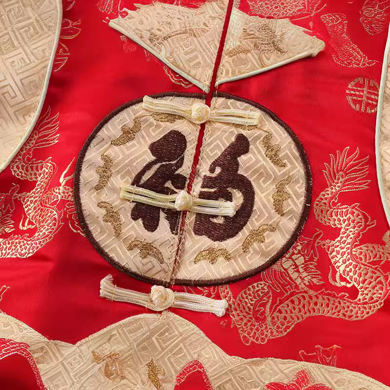 New Boys' Tang Suit Children's Tang Suit Ethnic Style Children's One-year-old Baby suit Full Moon Grasping Weekly Suit