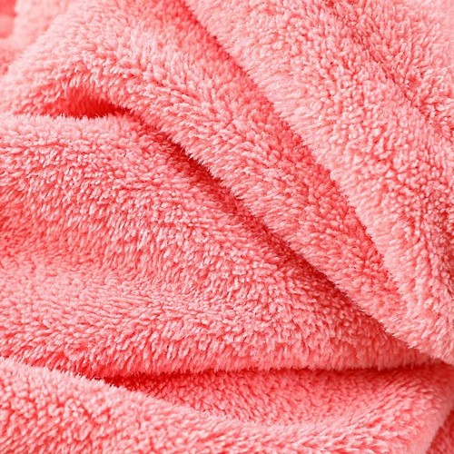 Coral Velvet Dry Hair Cap for Women Thickeneded Soft Quick-Drying Household Cute Turban Dry Hair Towel Shower Cap Coral Velvet