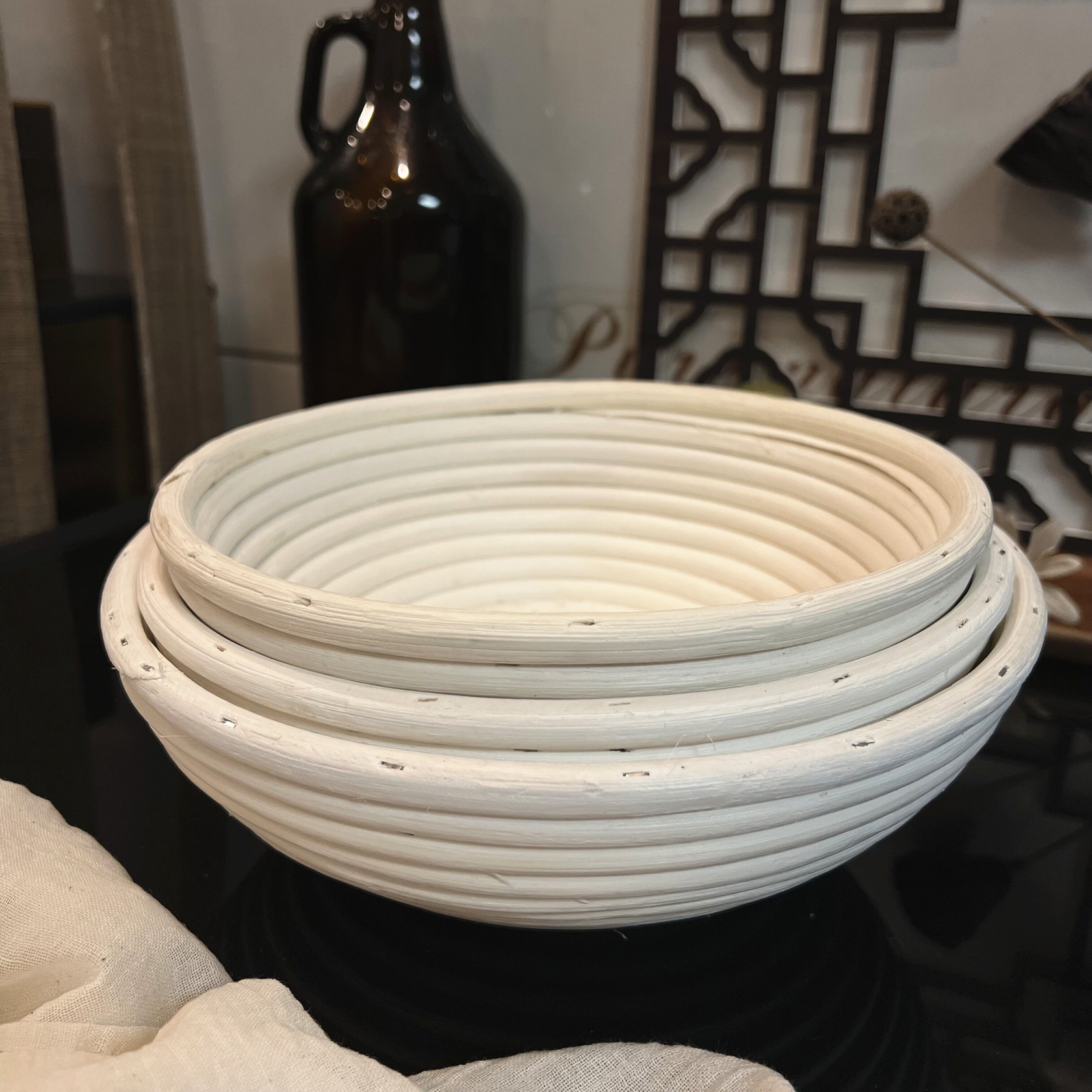 Корзина для ферментации хлеба из ротанга, овальная