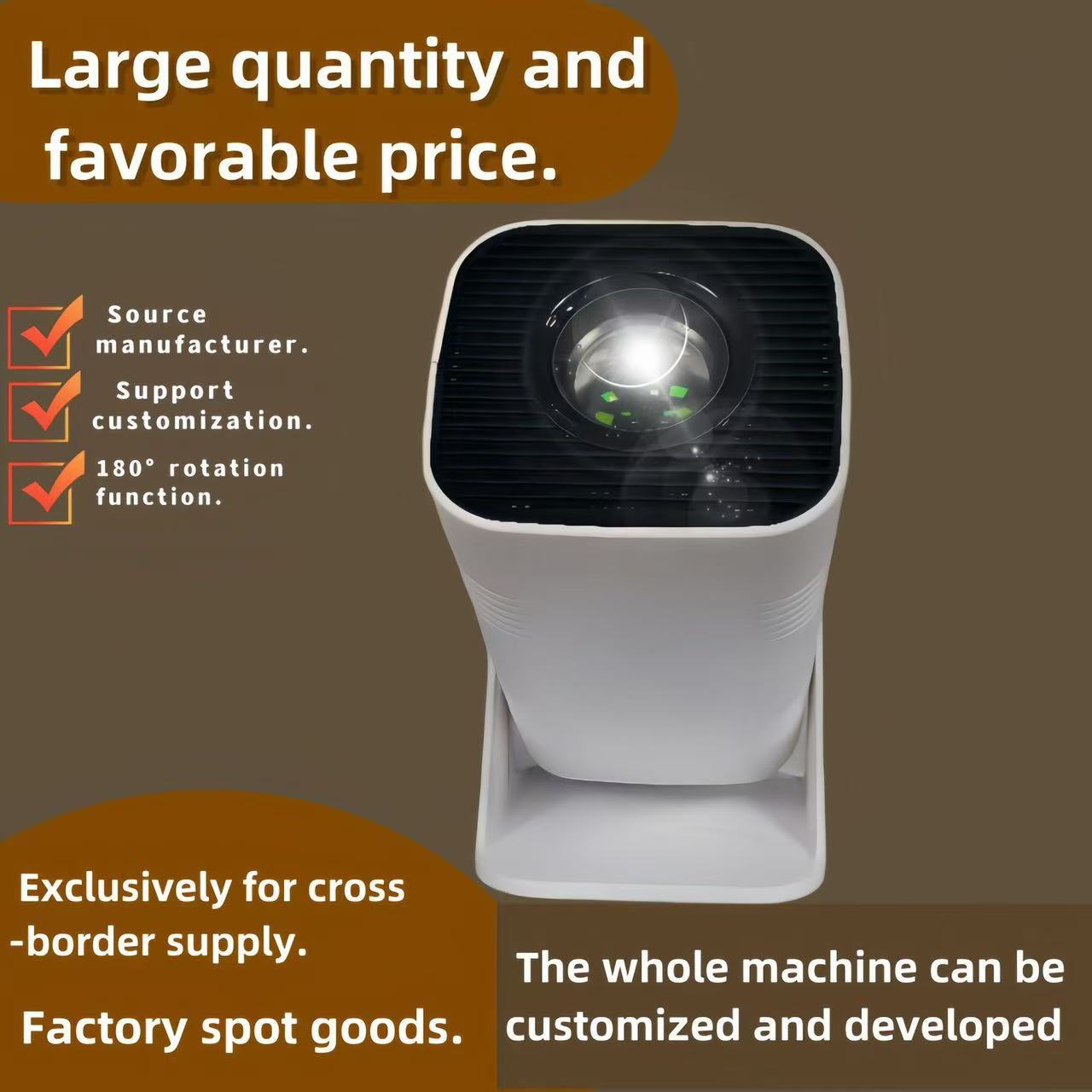 P30pro Cross-border New 4K WiFi HD Android 11.0 Bluetooth Portable Home Mini Projector Overseas