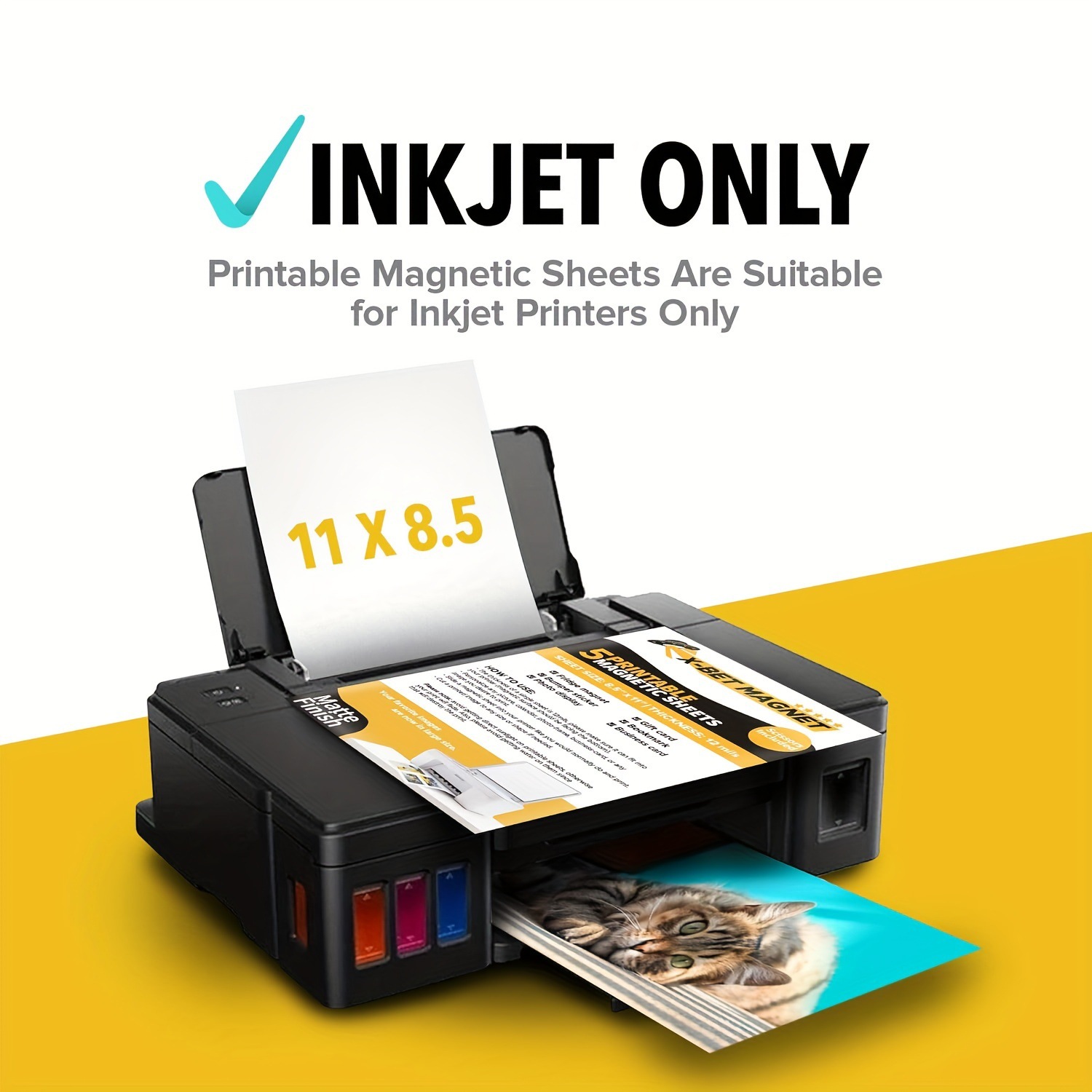 2025 New Cross-Border Dropshipping Printable Magnets 8.5X11 Flexible Magnets Per Sheet Cross-Border Dropshipping