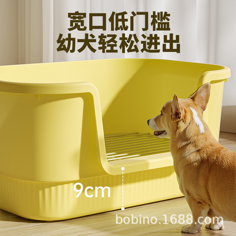 Cross-Border Exclusive Supply of Large Dog Toilets with Thickened Steel Frame and Bathtub-Style Heavy-Duty Pet Toilets for Medium and Large Dogs