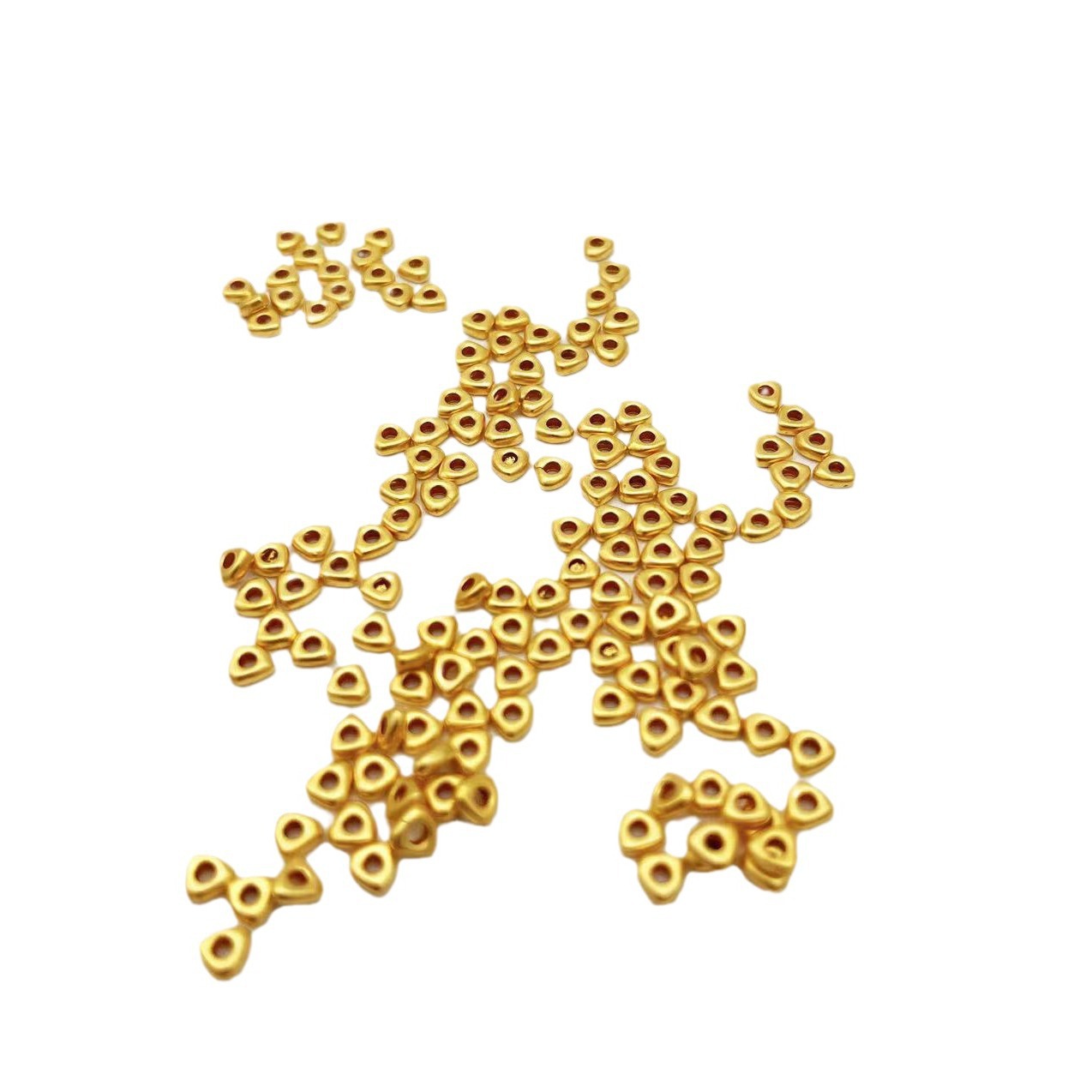 Gold Broken Gold Bracelet Triangle Spacer Beads Pure Gold 999 Bracelet Triangle Spacer Broken Gold Bracelet Accessories Wholesale