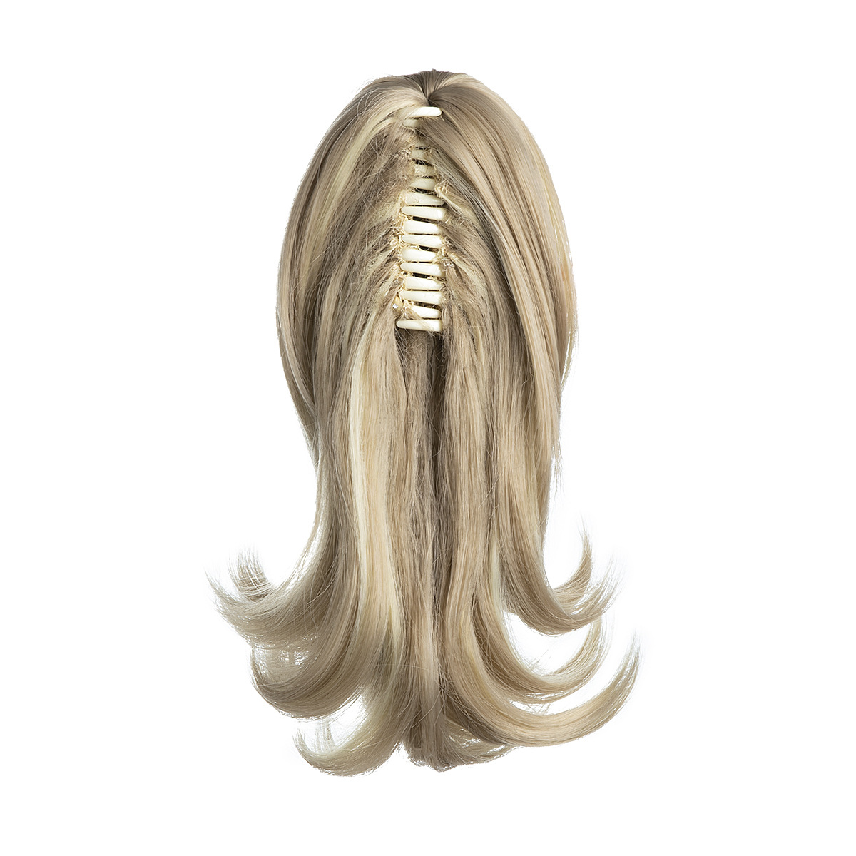Cross-border European and American High Temperature Silk Wig Women's Grab Clip Short Hair Ponytail Matte Micro-roll Chemical Fiber Natural Wig Braid Hair