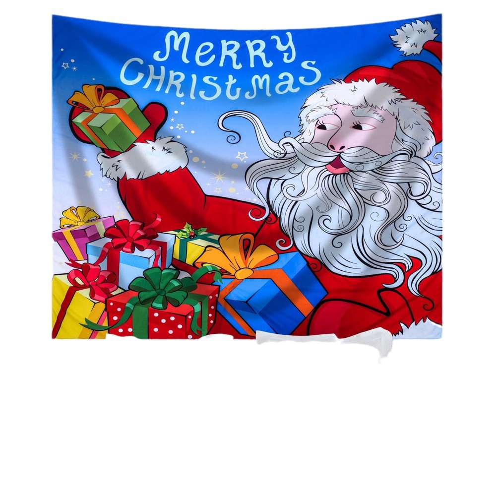 Manufacturer Specializes in Cross-Border Popular Amazon Christmas and Halloween Tapestry Hanging Cloth Background Cloth Ins Style Hanging Cloth Decorative Cloth