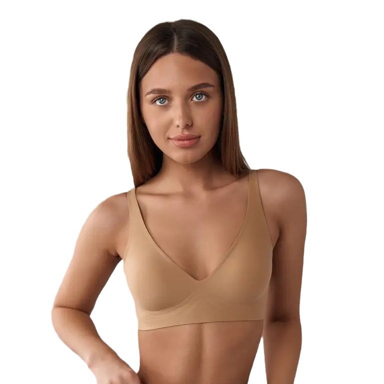Foreign Trade Cross-border Traceless Fruit Underwear Women's Deep V French Style Sexy Rings-free Small Chest Gather-up Parammary Breasts Beautiful Back Bra