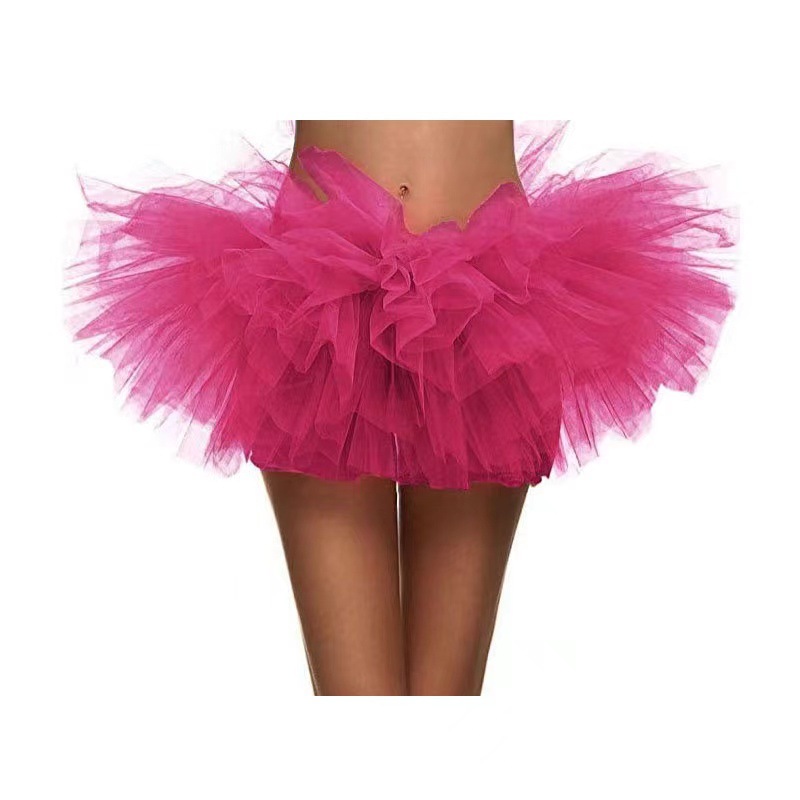 Cross-border Amazon TUTU mesh skirt European and American adult tutu skirt skirt cake skirt adult five-layer mesh skirt