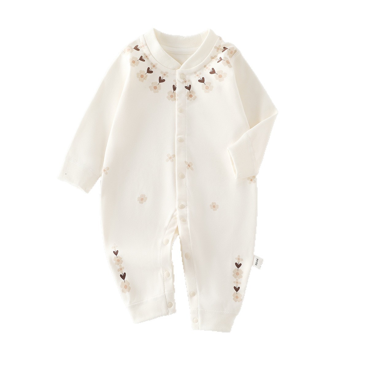 Baby Jumpsuits, Spring & Fall Pure Cotton Clothes, Newborn Baby Clothes, Long-Sleeved Clothes for Going Out, Male and Female Baby Clothes for All Seasons