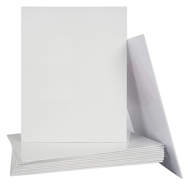 Oil Painting Board Factory Direct Sales 3mm Ultra-Thin Drawing Board Pure Cotton Canvas Portable Practice Canvas Board Oil Painting Supplies