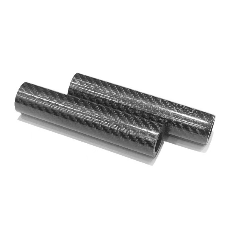 High-Strength Carbon Fiber 3K Tube Twill Bright High-Density Carbon Fiber Hollow Round Tube Model Aircraft Material Processing and Customization