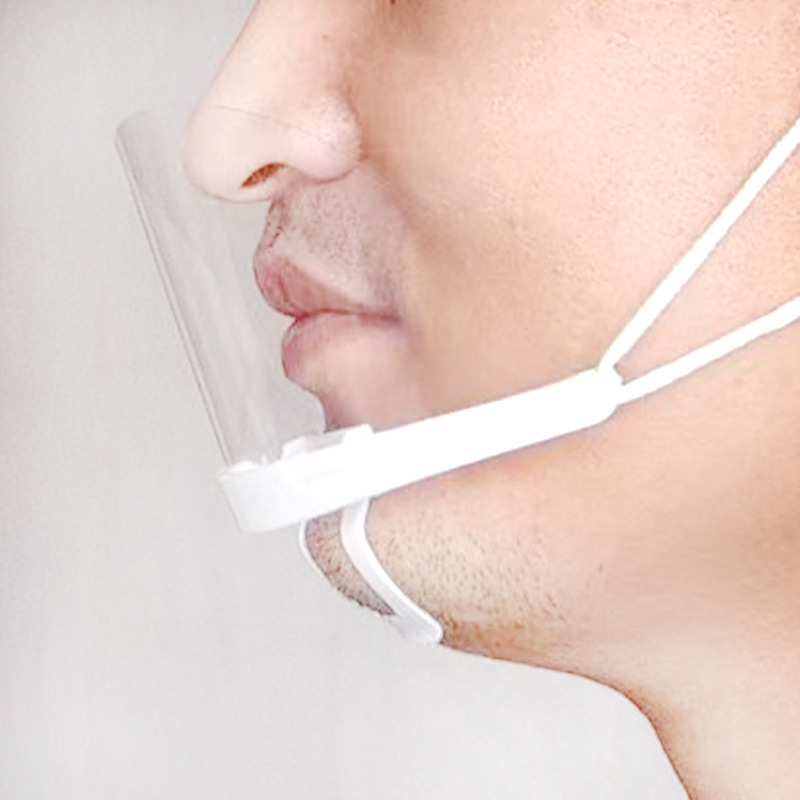Transparent dining mask hotel chef kitchen beauty mask anti-fog smile visual anti-saliva splash wholesale