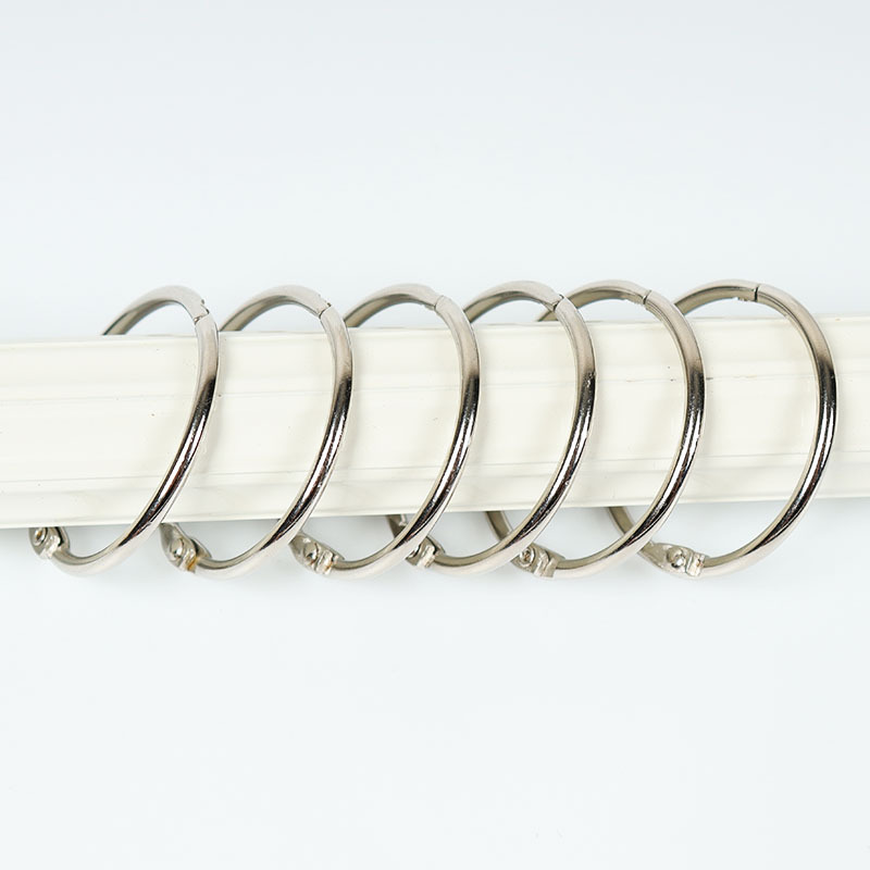 Ready-Made Metal Shower Curtain Clips, Roman Ring Clips, Hanging Rings, Open Curtain Ring Hooks, Curtain Clip Accessories