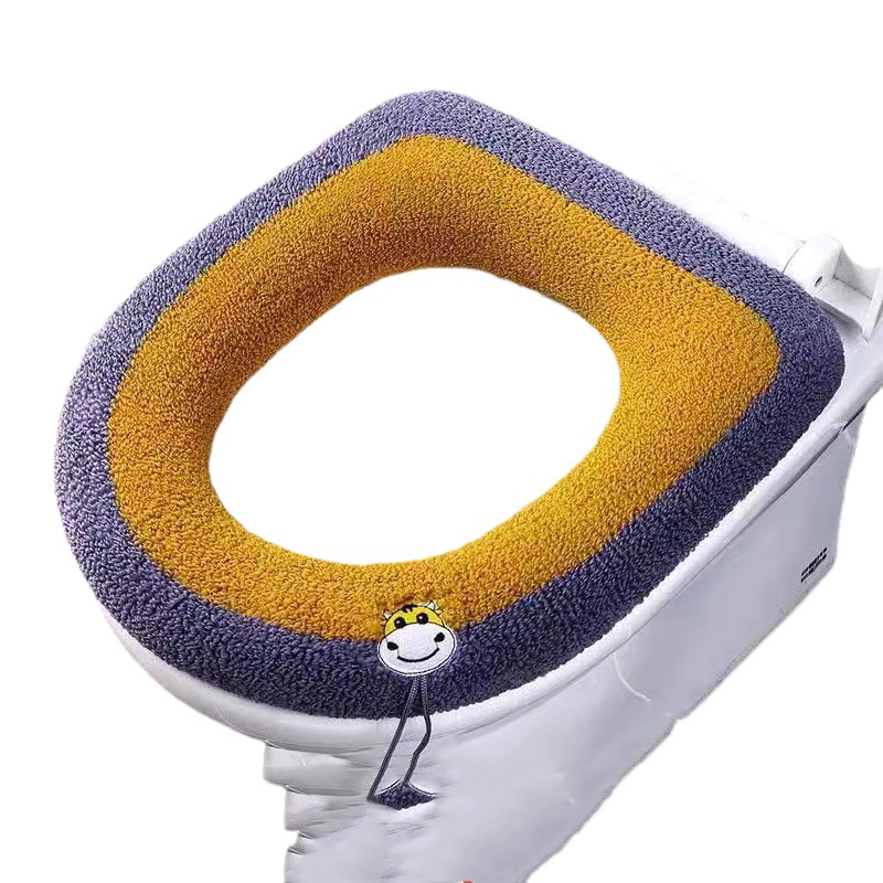 Toilet Cushion Household Winter Thickened Toilet Cover Four Seasons Universal Toilet Seat Toilet Gasket Toilet Soft Cushion