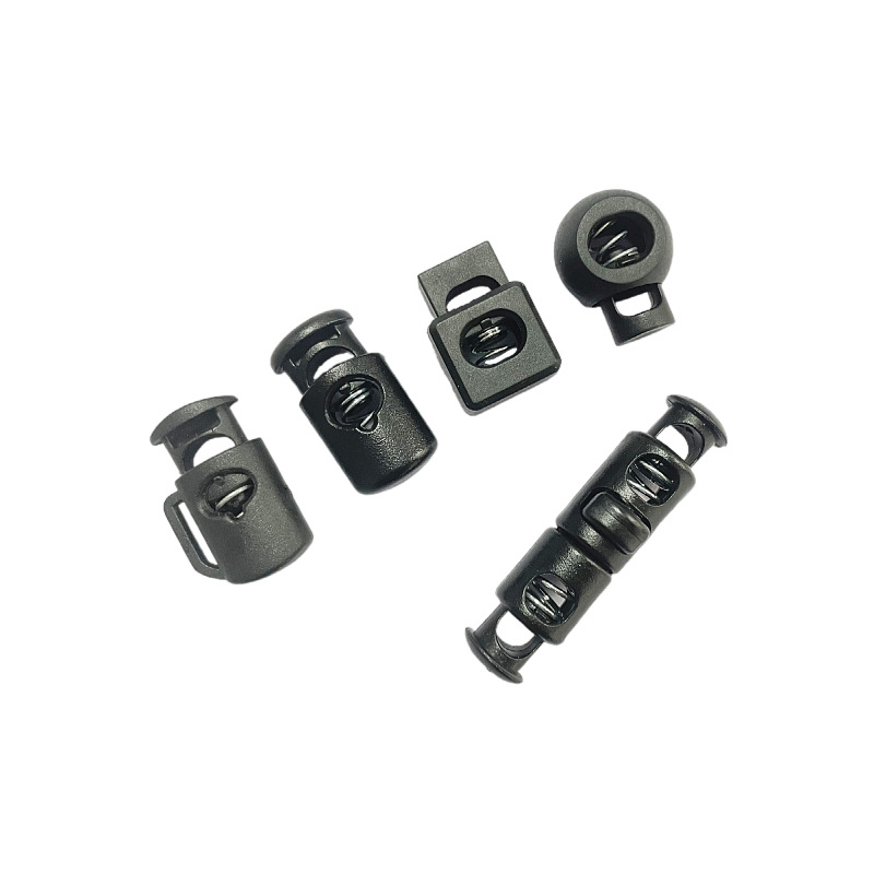 Wholesale Plastic Spring Buckle Drawstring Buckle Anti-Slip Buckle Rope Buckle Cat Eye Buckle Double Hole Pig Nose Buckle Elastic Buckle