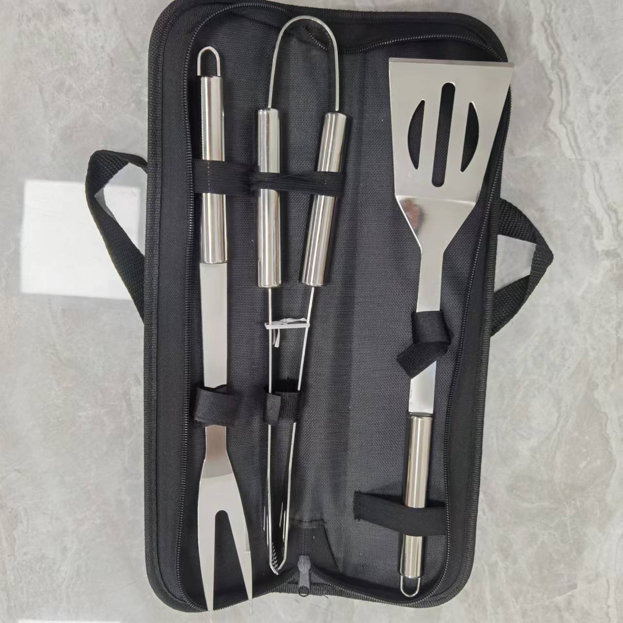 Spot 410 Stainless Steel Barbecue Tool Combination Portable Cloth Bag Small Tube Handle Grill Set Bbq Gift Box Set