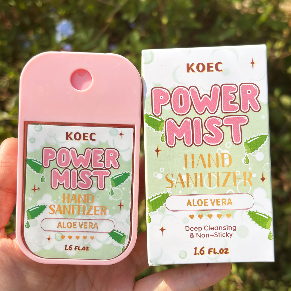 Koec No-Wash Strawberry Fruity Hand Sanitizer 50m Fragrance Hydrating Moisturizing Deep Cleaning Cross-Border Hot Model Wholesale