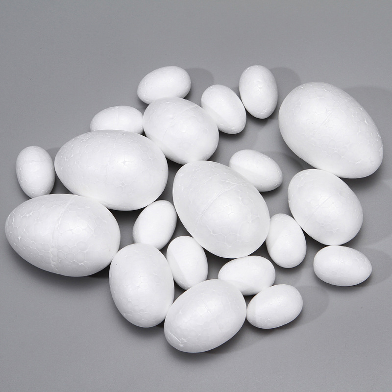 Фабричное прямое предложение Пасхальное цельное пенопластовое яйцо Материал для детского DIY ручной росписи Стирофомный шарик для детского сада