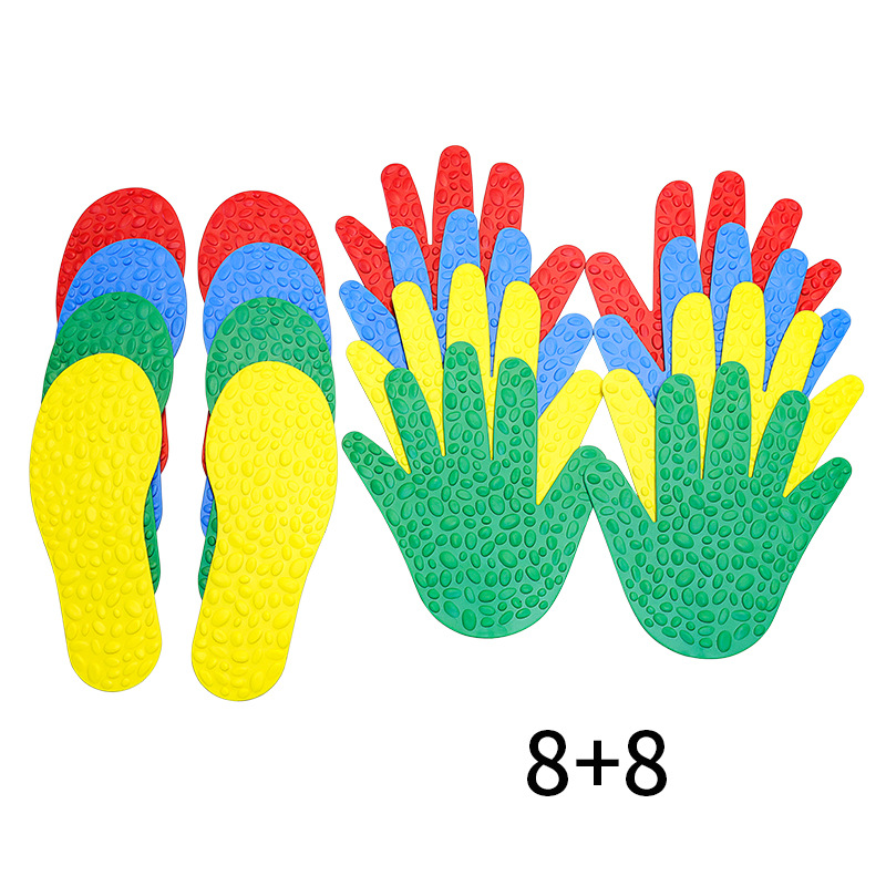 Kindergarten sensory training equipment hand and foot print children's sports outdoor games sports hand and foot board game props