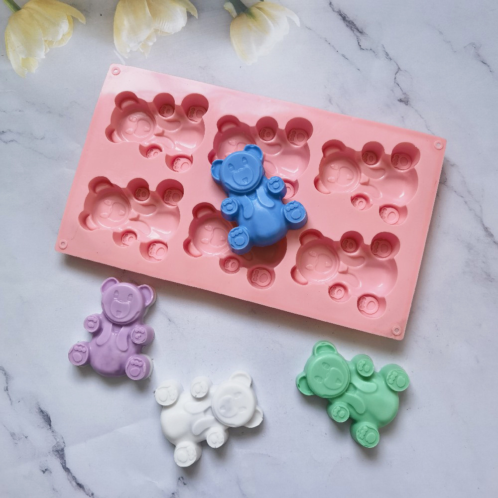 6 Lian Da Xiong 141 Silicone Mold Cake Ice Cream Pudding Dessert Mold Soap Baking Utensils