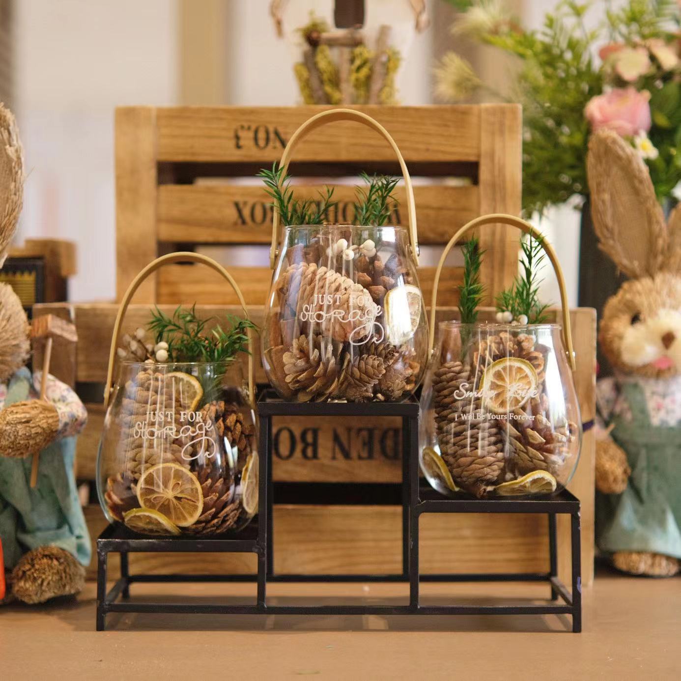 Fireless Aromatherapy Cinnamon Eternal Flower Material Natural Plant Dried Flower Fruit Portable Cup Long-Lasting Fragrance