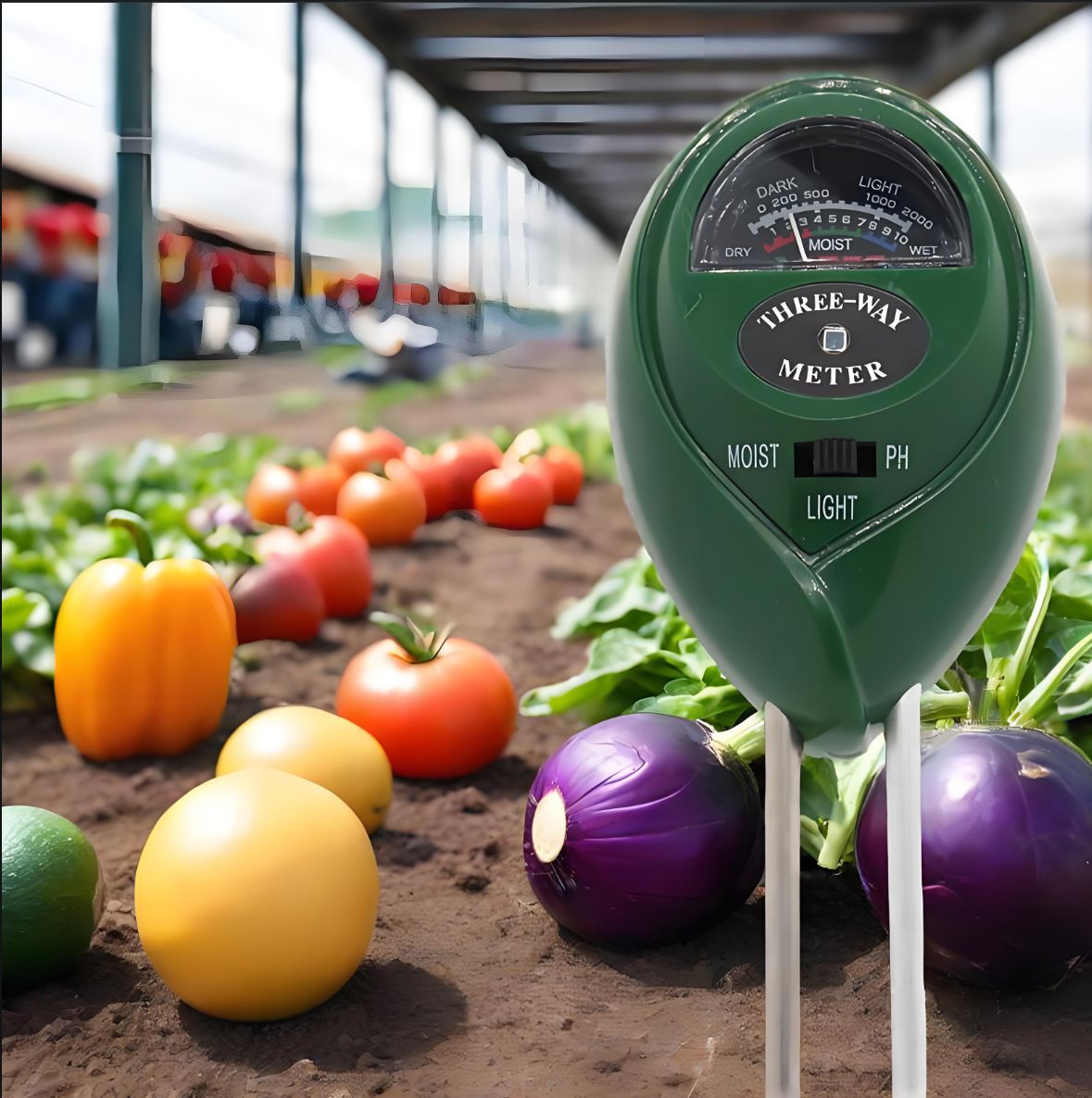Трехвходной детектор почвы: pH, влажность и свет, детектор влажности, тестер почвы