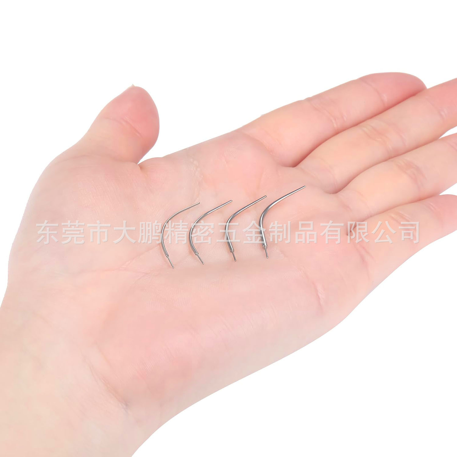 Stainless Steel Curved Curved Guide Needle Rod Piercing Threaded Needle Nose Nail Ear Bone Nail Eyebrow Nail Piercing Auxiliary Tool