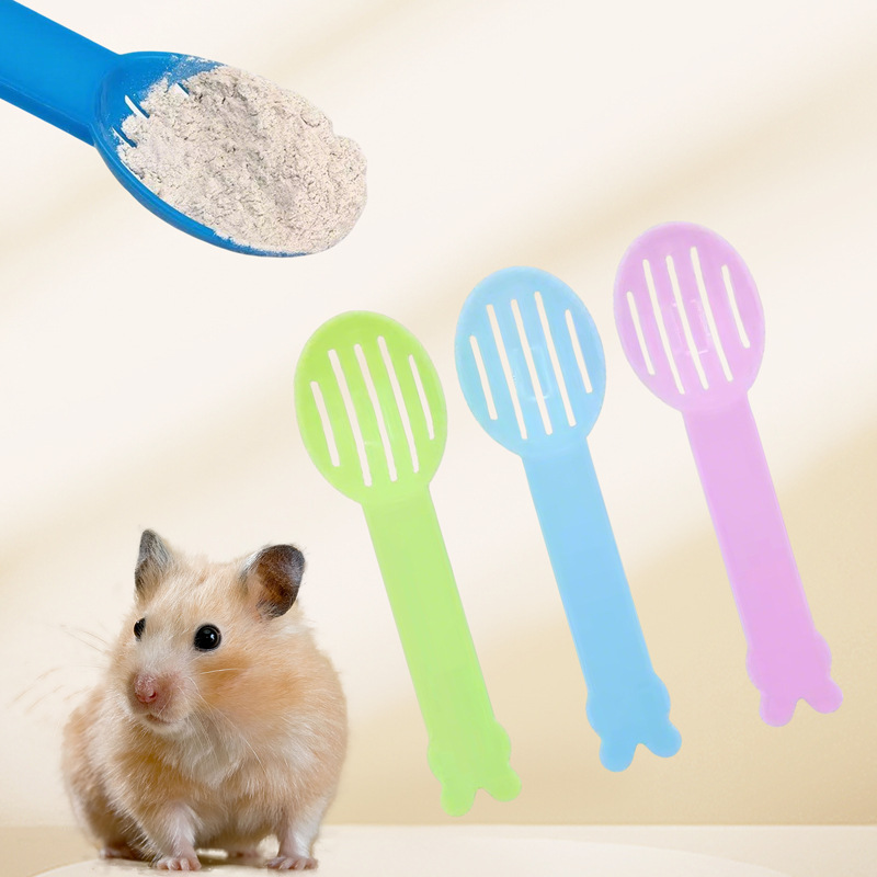 Hamster Chinchilla Sand Shovel Hourglass Bath Sand Shovel Urine Sand Clumping Pad Hourglass Cleaning Bathroom Shovel Bath Room Matching