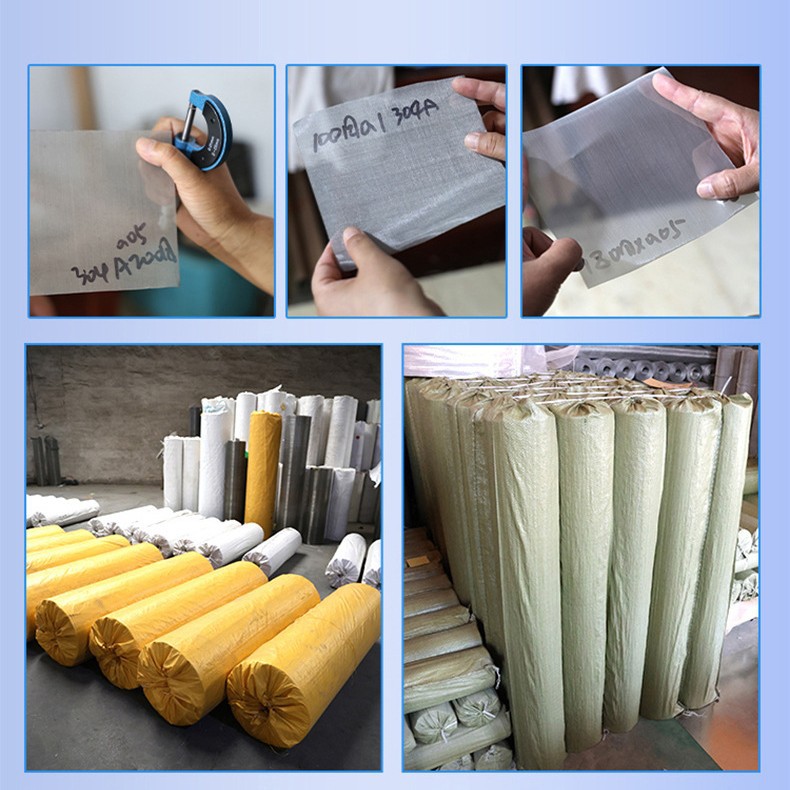 304 Stainless Steel Mesh 316 Stainless Steel Wire Mesh 201 Stainless Steel Screen Mesh Metal Wire Mesh Chemical Industry Filter Mesh