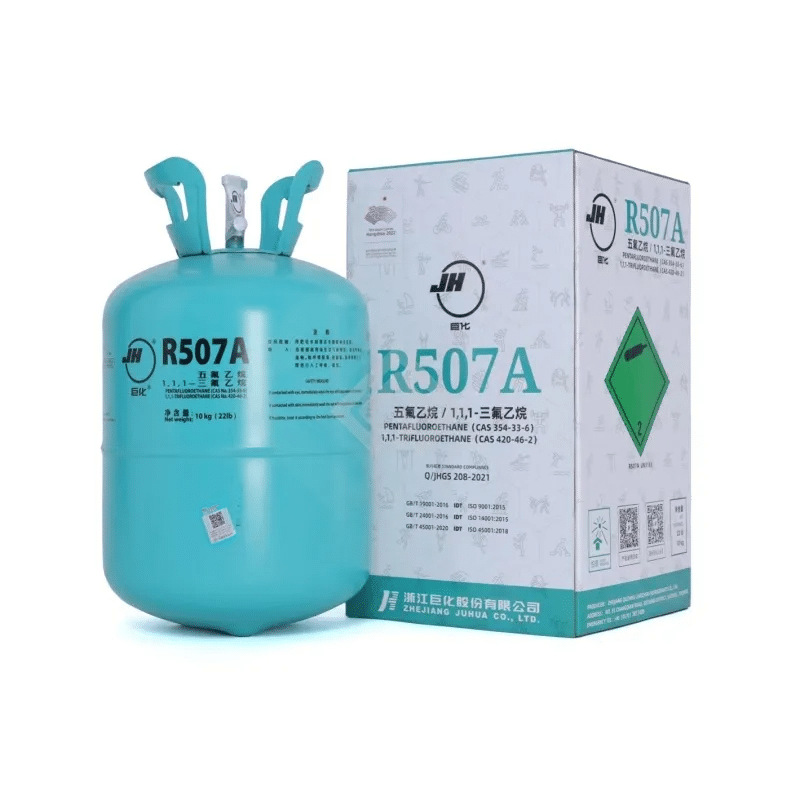 Juhua Refrigerant R507A Net Weight 10kg New Environmentally Friendly Quick Cooling for Medium and Low Temperature Commercial Refrigeration Equipment
