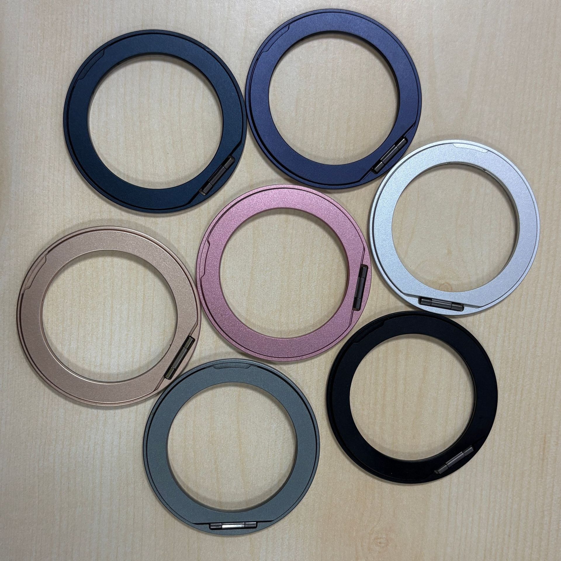 Задний магнитный кольцевой замок для мобильного телефона, алюминиевый, 360-градусный вращающийся держатель для мобильного телефона, подходит для Magsafe