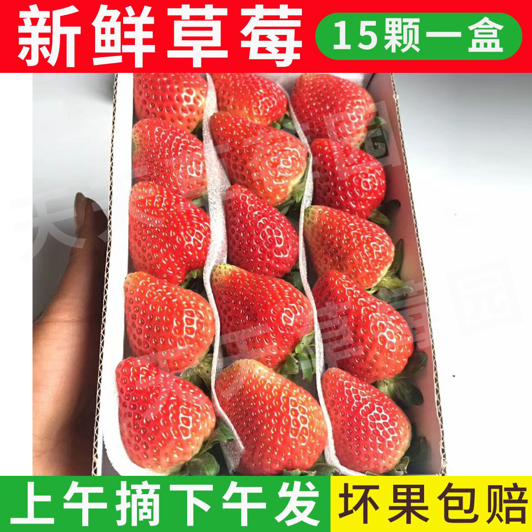 4 Boxes of Fresh Strawberries in Stock, Baked Cakes Decorated with Fruits from the Same City, Shuangliu in All Seasons, 2 Boxes, Free Shipping in Jiangsu, Zhejiang and Shanghai