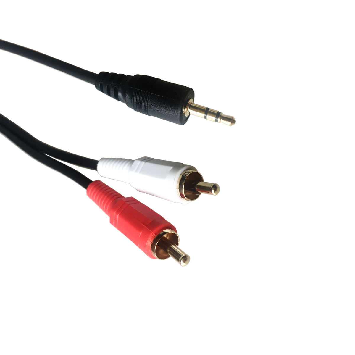10m 15m 1/2 Audio Cable for Mobile Phone, Computer, Projector to Amplifier Speaker 3.5mm to Red and White Lotus