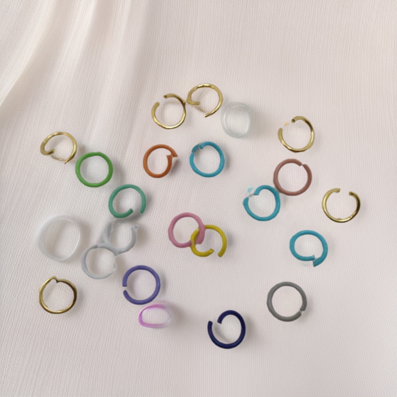 DIY аксессуары для ювелирных изделий, открытое кольцо 8MM, красочное одноцветное кольцо, соединительное кольцо, железное кольцо